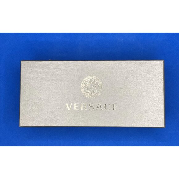 Versace White Leather Hard Clamshell Eyeglass Case - Picture 6 of 7